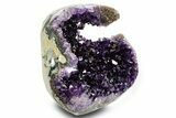 Wide, Deep Purple Amethyst Geode - Uruguay #379380-1